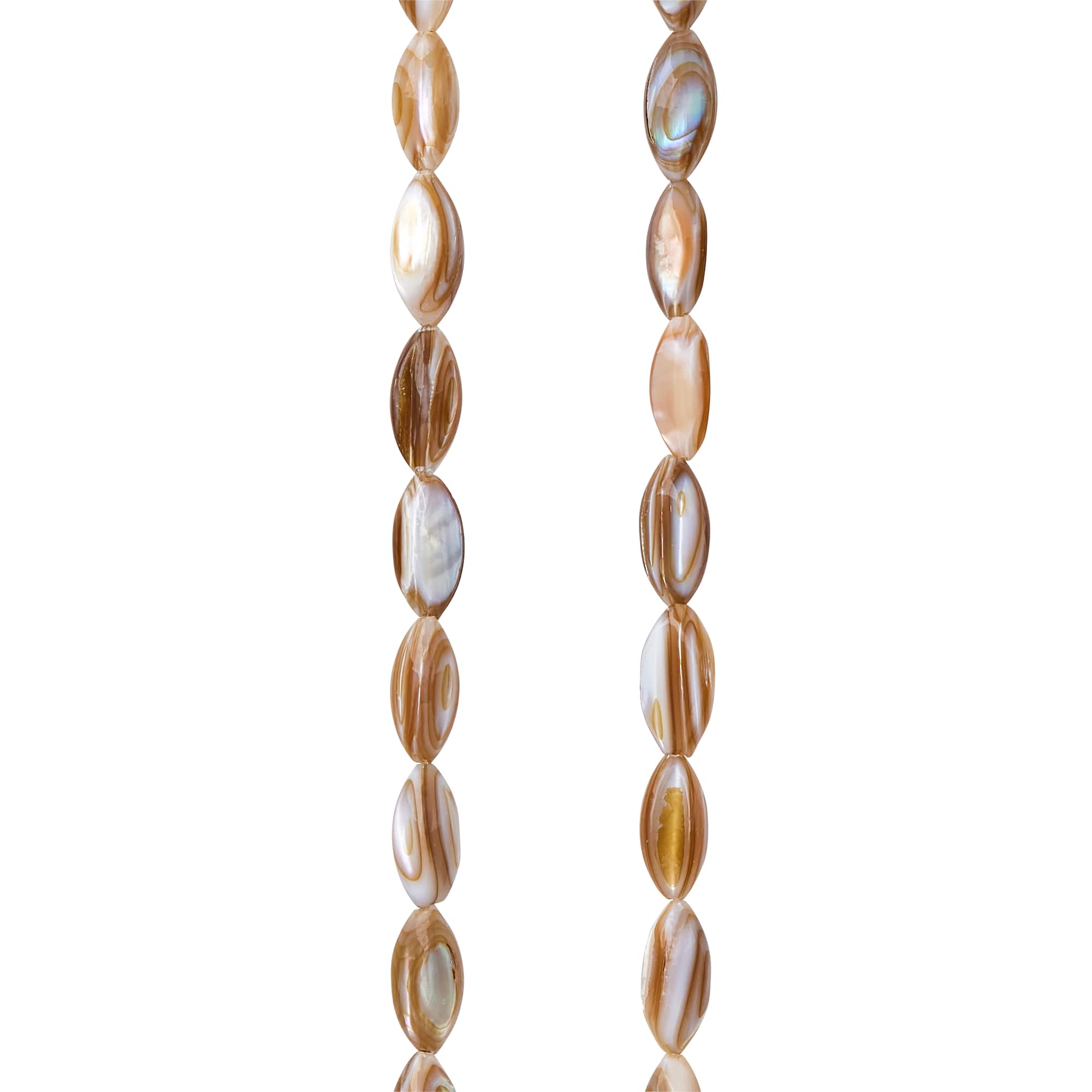 Natural Shell Rice Beads, 12mm by Bead Landing™